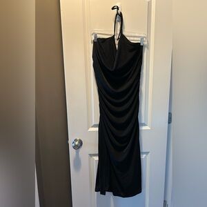 NWT Large Klamath Network Elegant Black Halter Dress